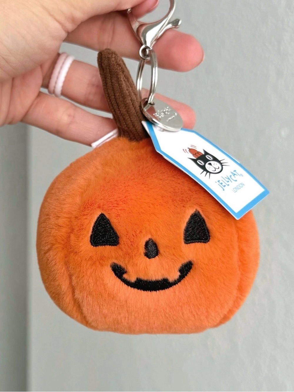 Jellycat OOKY JACK O LANTERN Halloween
Pumpkin Fall Keychain Bag charm